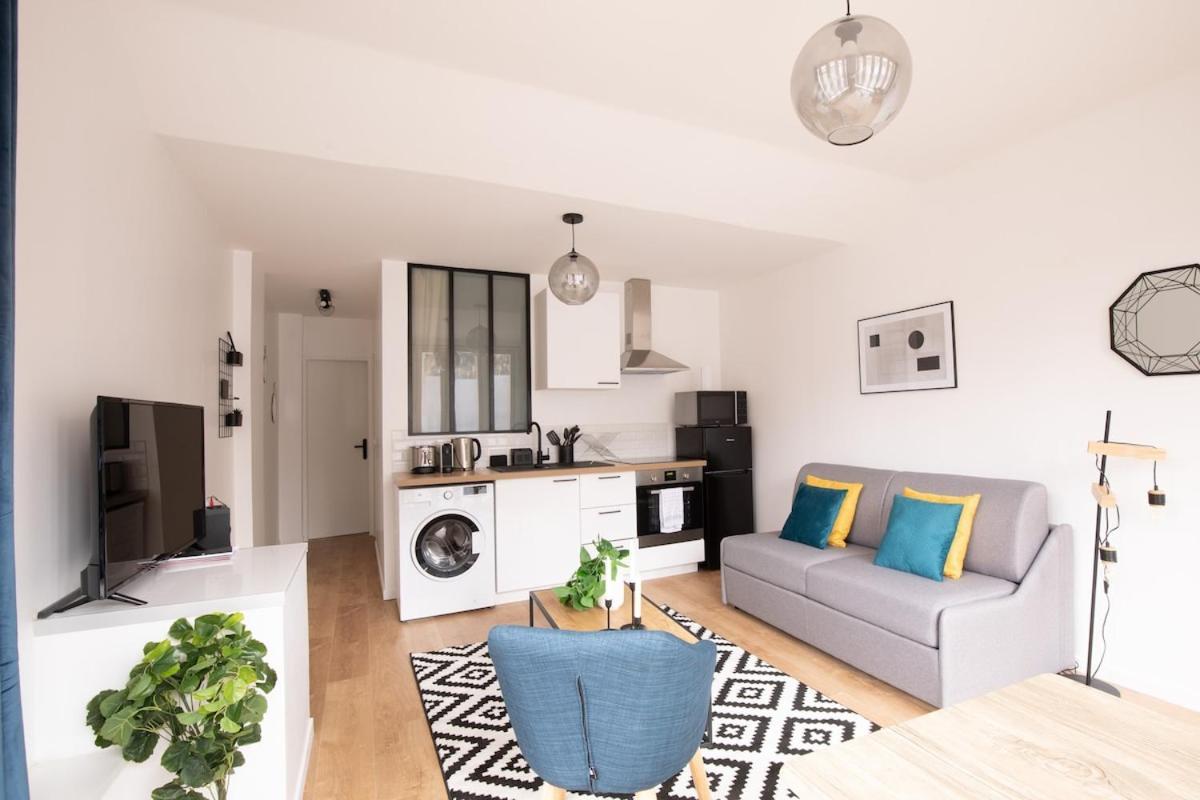 Appartement Lumineux Proche Parc De La Villette Paris Exterior foto